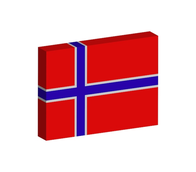Premium Vector Norwegian flag