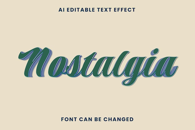 Nostalgia Text Effect