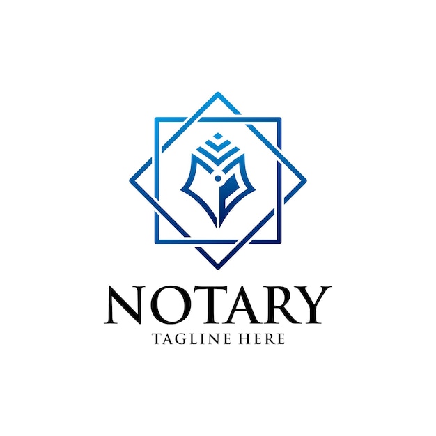 notary or law firm logo premium design