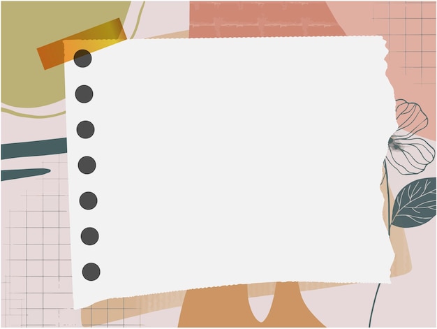 note book with abstrack background