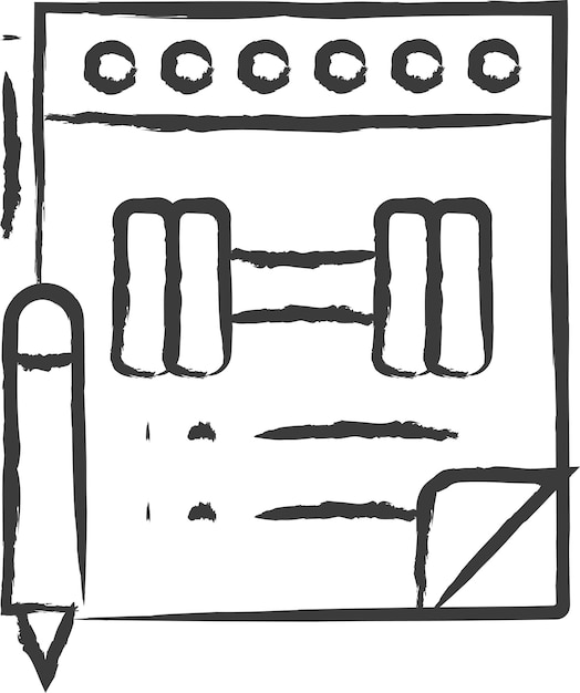 Vettore illustrazione vettoriale disegnata a mano
