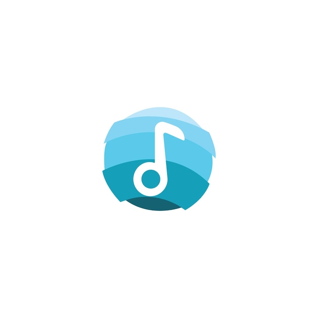 Note music logo design