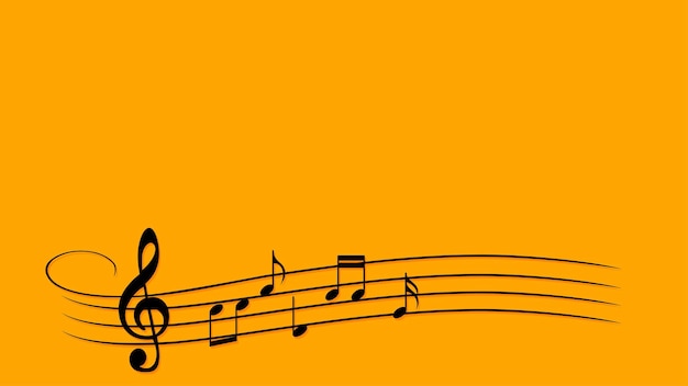 音符表記 背景ベクトル