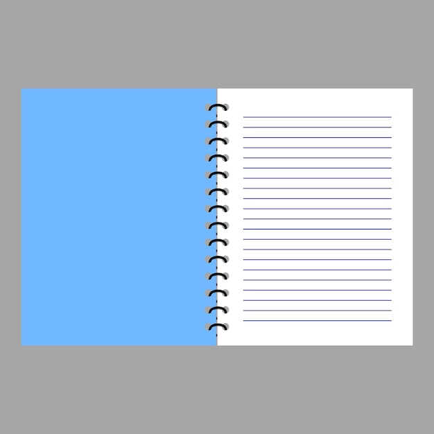 Notebook binder flat
