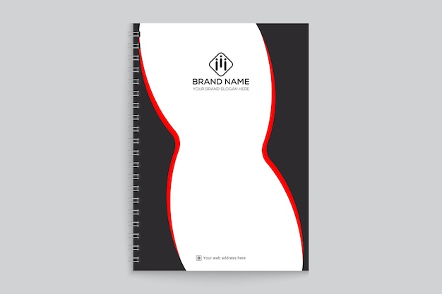 Notebook cover design template
