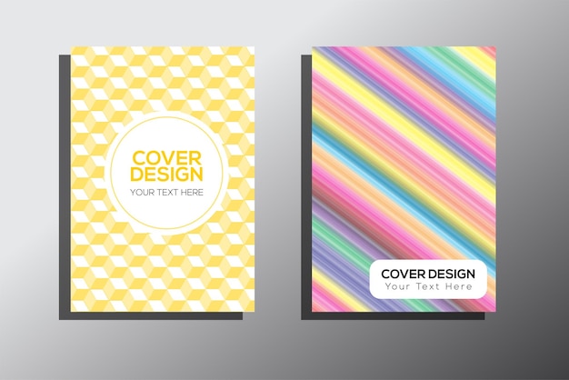 Vector notebook cover design