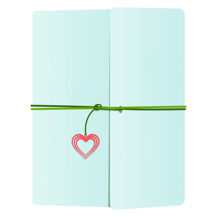 Vector notebook diary with a tie