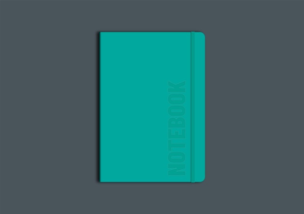 Vector notebook hard cover