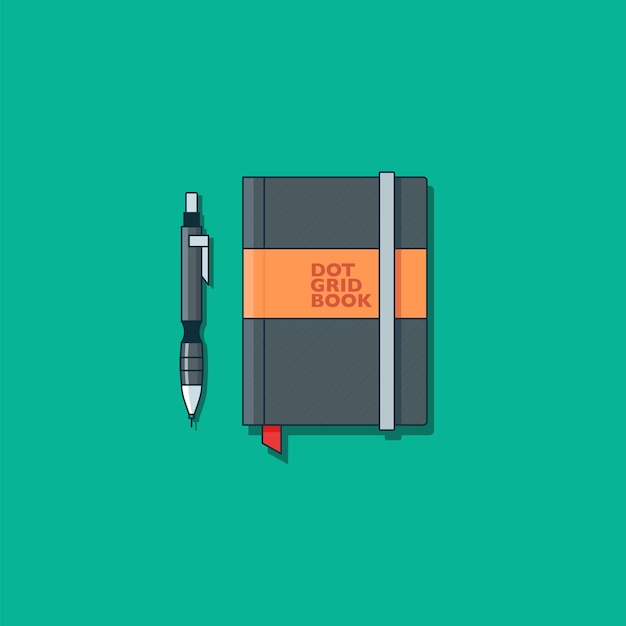 Vector notebook illustration