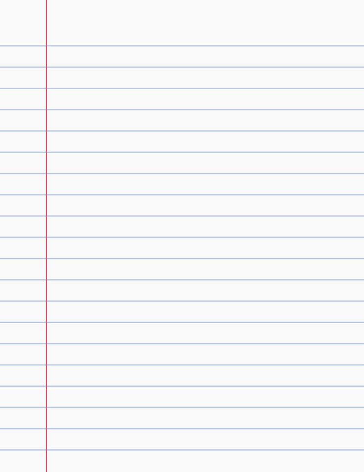 Vector notebook paper background college lined paper