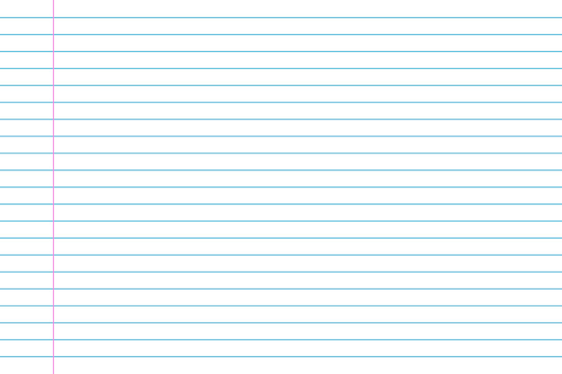 Vector notebook paper background horizontal lined note document