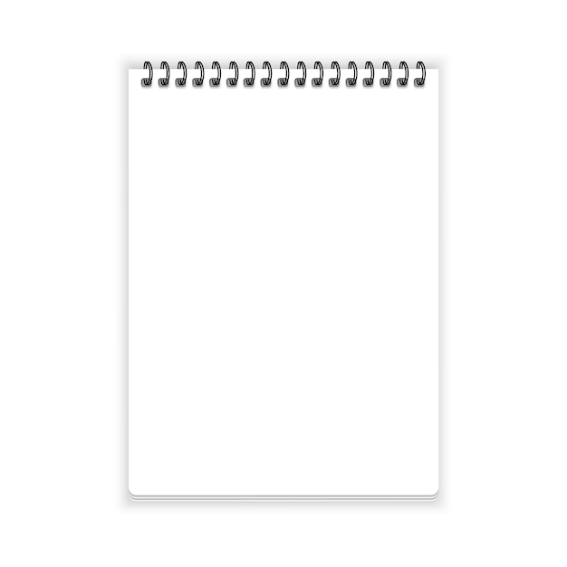 Notebook paper vector