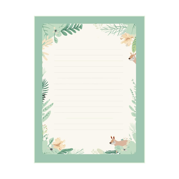 Vector notebook paper