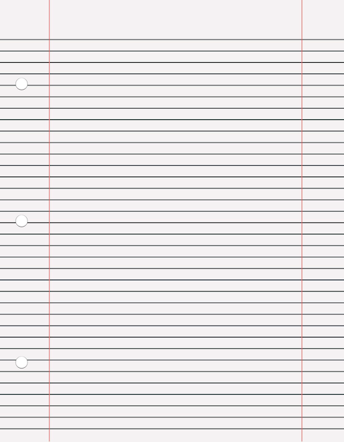 Notebook paper