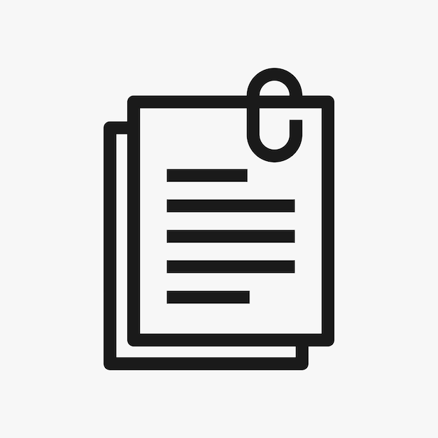 Notebook papier kladblok pictogram vector silhouet document met potlood vector notities pictogram