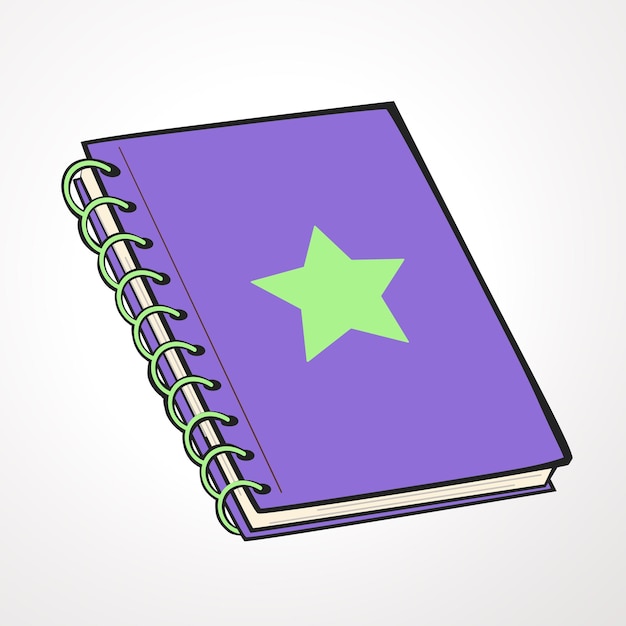 Vector notebook star