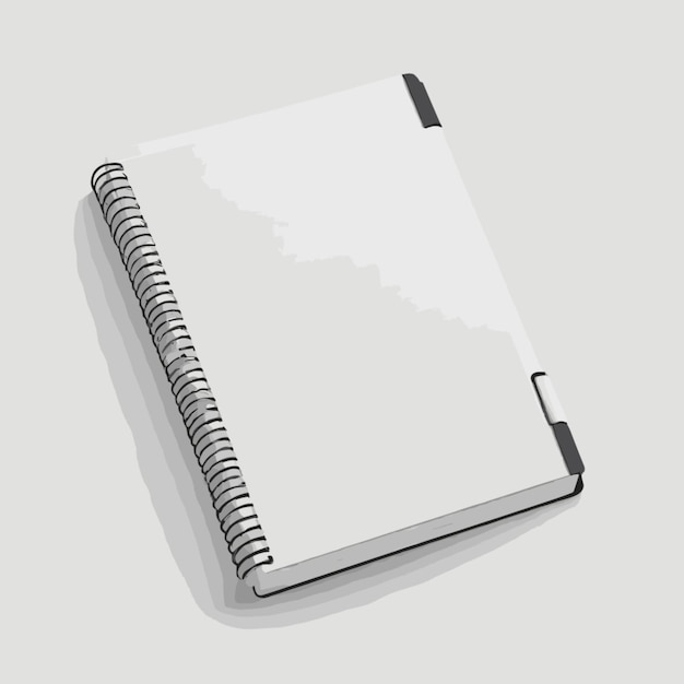 Vector notebook vector on white background
