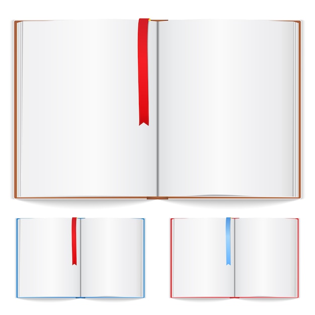 Notebook with bookmark illustration