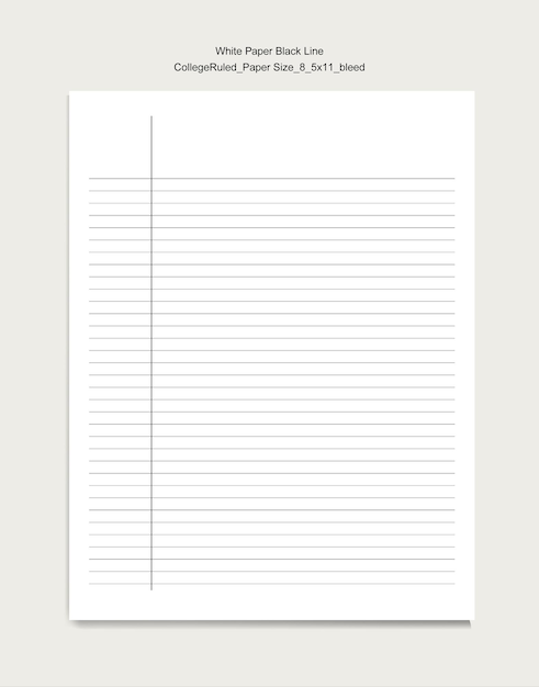 Notebooks College Ruled  blank lined white pages Paper