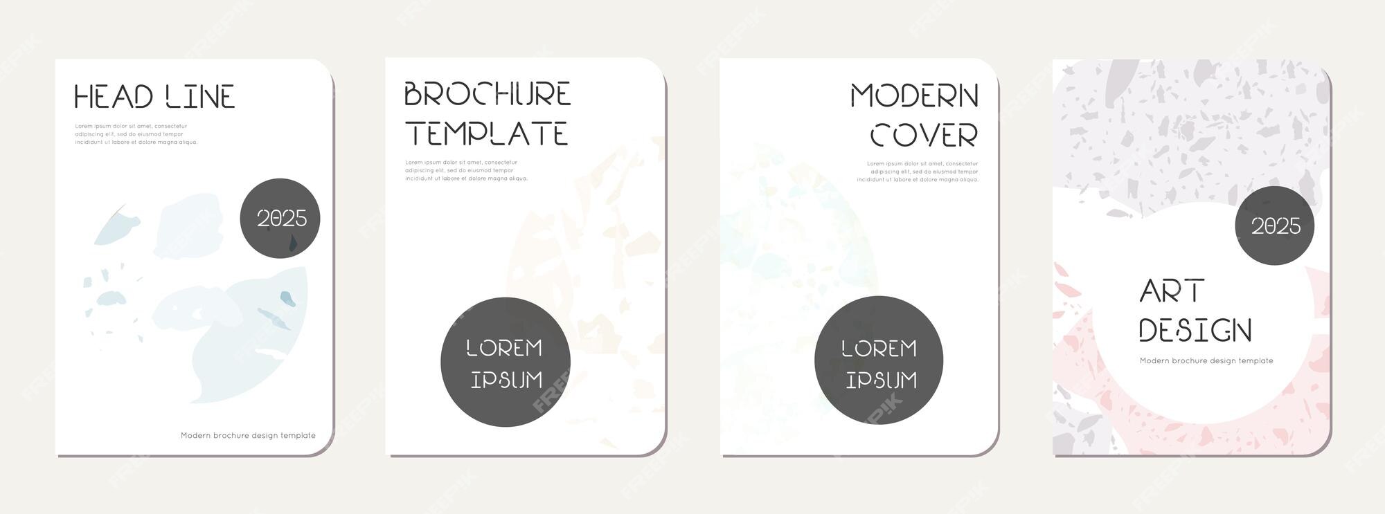 Premium Vector | Notepad cover design Terrazzo abstract
