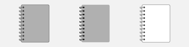 notepad vector set diary or book