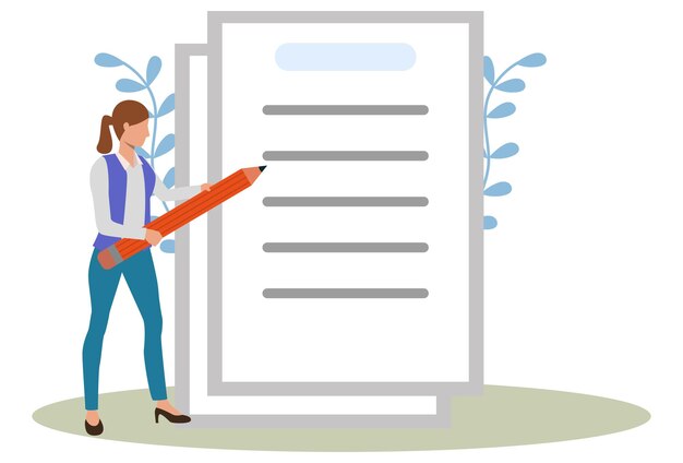 Notes Concept Illustration Stylish and Beautiful