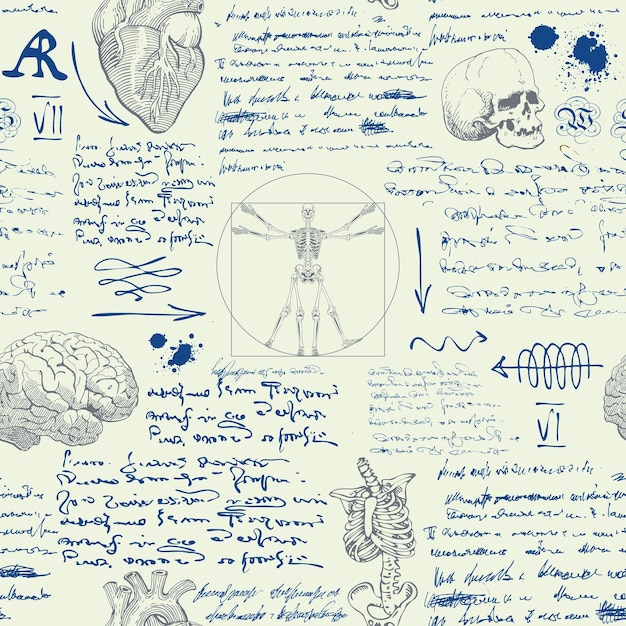 Notes from the diary of a scientist anatomist with sketches