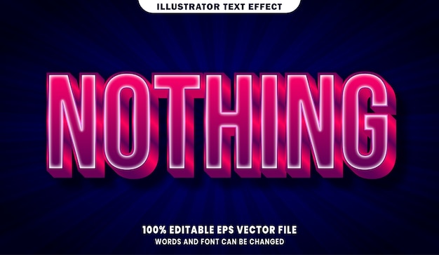 Nothing editable text style effect