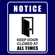 Printable Keep Door Closed Notice Sign 46 OFF