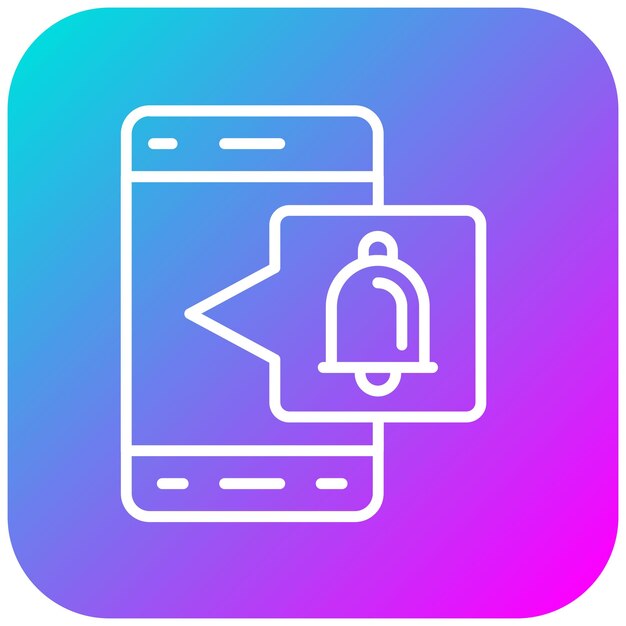 Notificatie vector icoontje Kan worden gebruikt voor User Experience icoonset