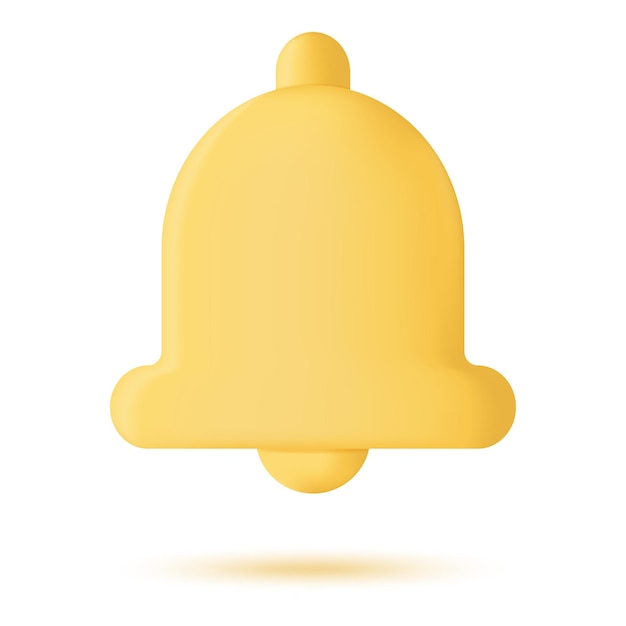 Notification bell 3d icon