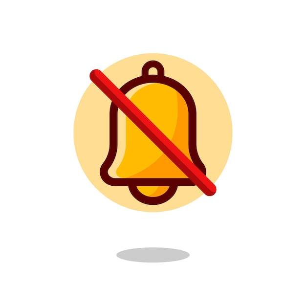 Notification bell vector icon .