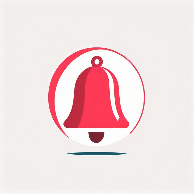 notification bell on white background