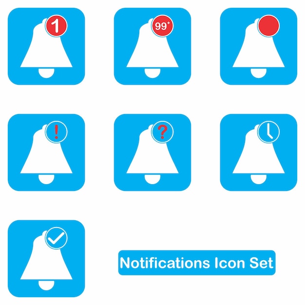 Notification Icon Set Template