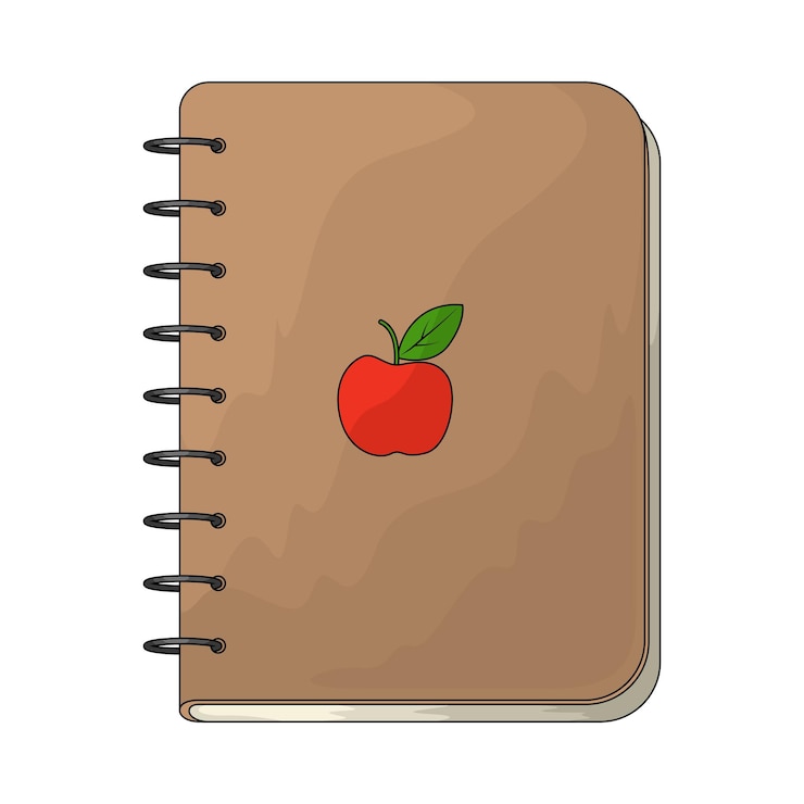 Vector notitieboek