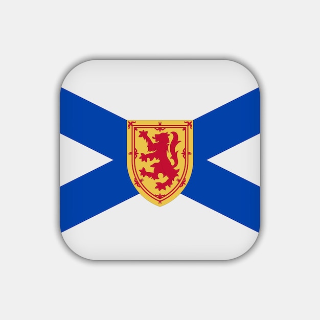 Nova Scotia vlag provincie van Canada Vector illustratie