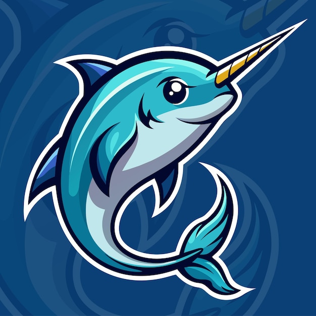 Vector nova shark mascot logo