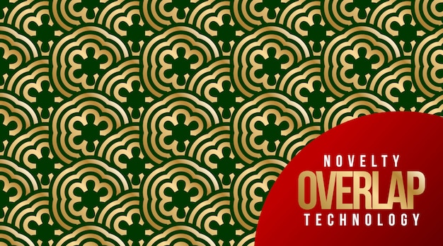 Novelty Overlap Technology Pattern background 