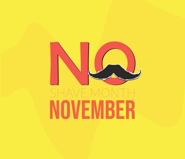 November concept with lettering poster design