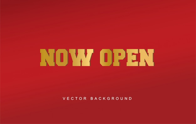 Now open design background