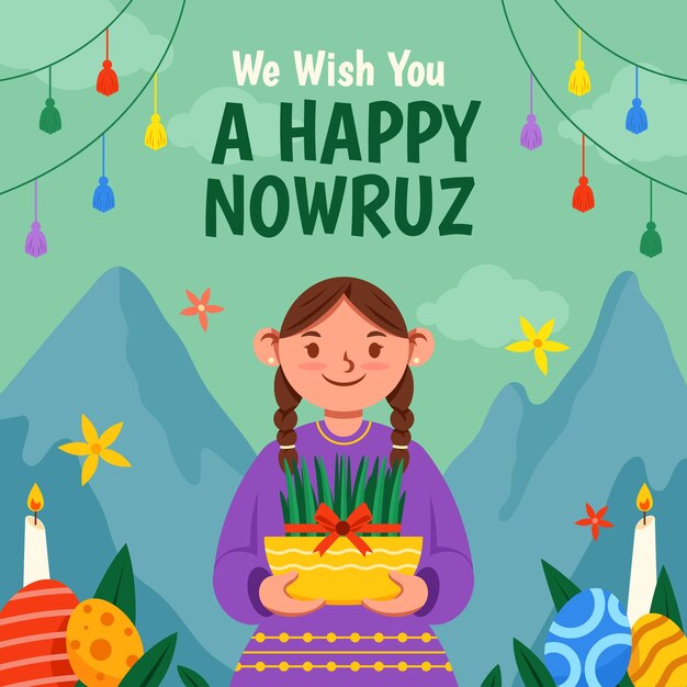 Vector nowruz celebration of renewal