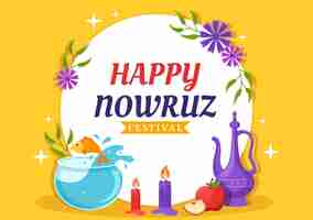 Vector nowruz instagram post