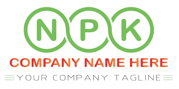 Vector npk letter logo design