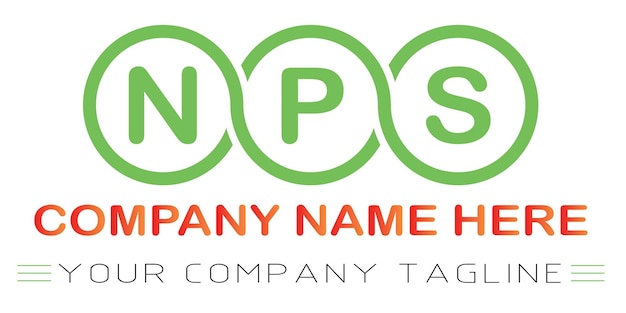 Vector nps letter logo design