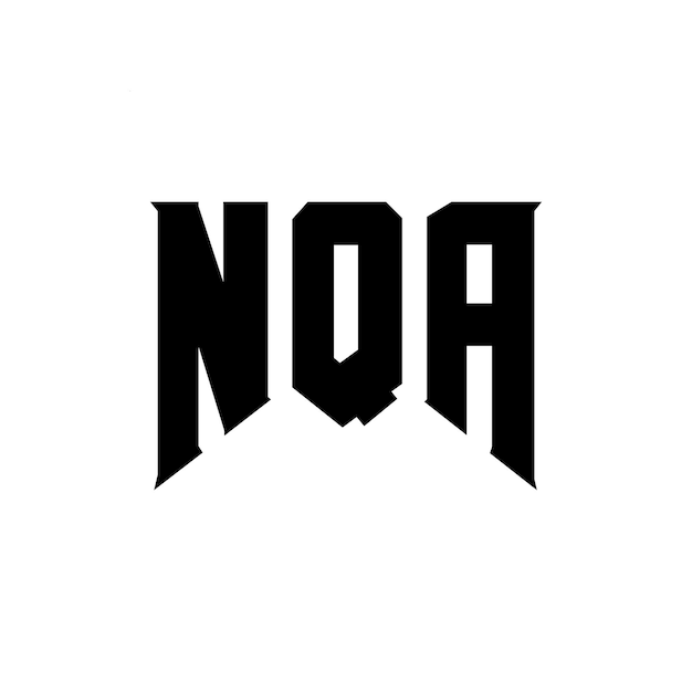 NQA letter logo design for technology company NQA logo design black and white color combination NQA logo NQA vector NQA design NQA icon NQA alphabet NQA typography logo design