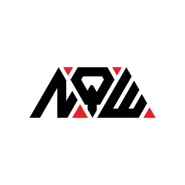 nqw triangle letter logo design with triangle shape nqw triangle logo design monogram nqw triangle vector logo template with red color nqw triangular logo simple elegant and luxurious logo nqw