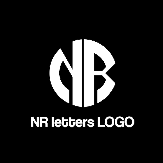 NR letters vector logo design