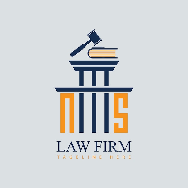NS Set van moderne advocatenkantoor justitie logo ontwerp vector grafische sjabloon