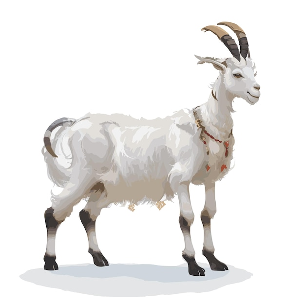 Vector nubian goat vector illustration editable and free fully editable artwork