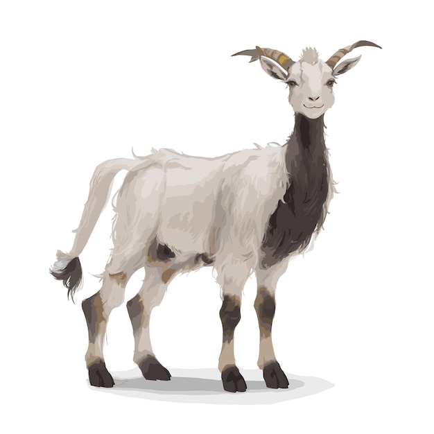 Vector nubian goat vector illustration editable and free fully editable artwork
